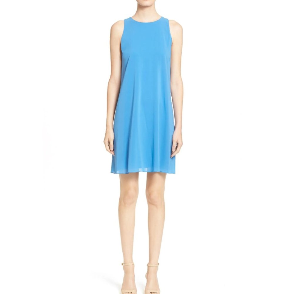 Alice + Olivia 'Fletcher' Silk Racerback Dress